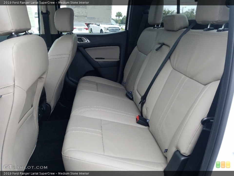 Medium Stone Interior Rear Seat for the 2019 Ford Ranger Lariat SuperCrew #132339350