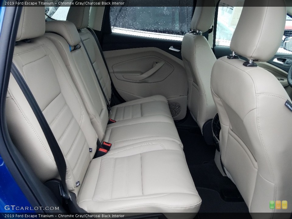 Chromite Gray/Charcoal Black Interior Rear Seat for the 2019 Ford Escape Titanium #132339935
