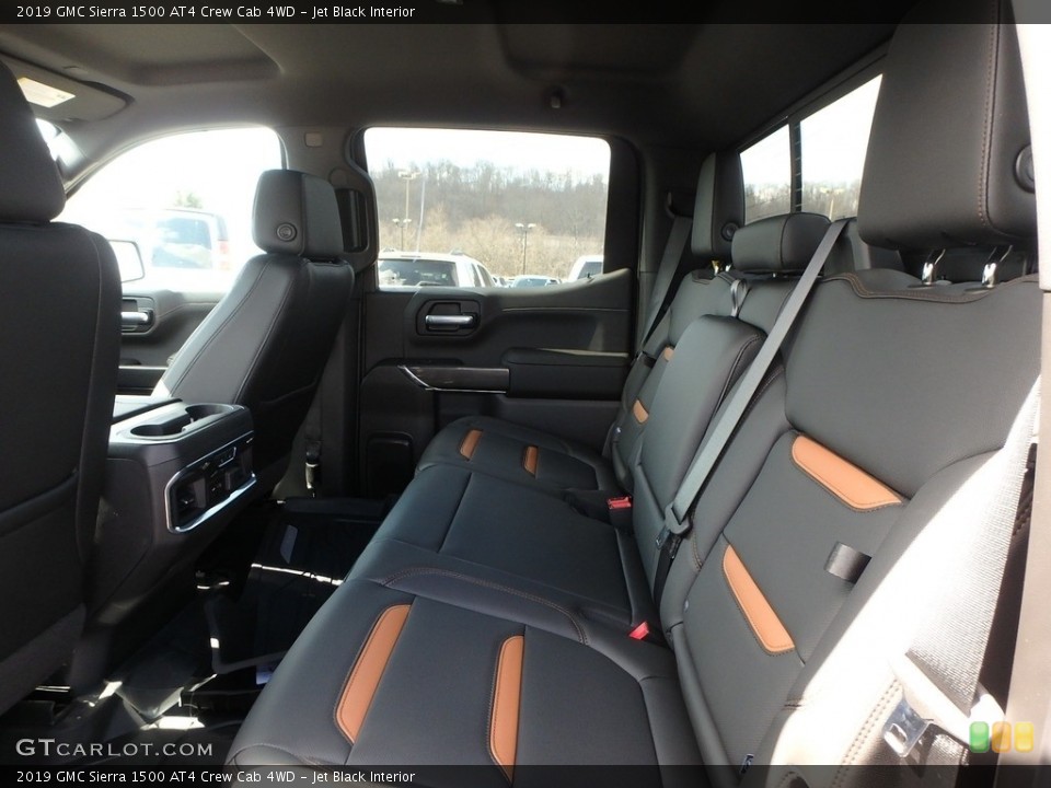 Jet Black Interior Rear Seat for the 2019 GMC Sierra 1500 AT4 Crew Cab 4WD #132341540
