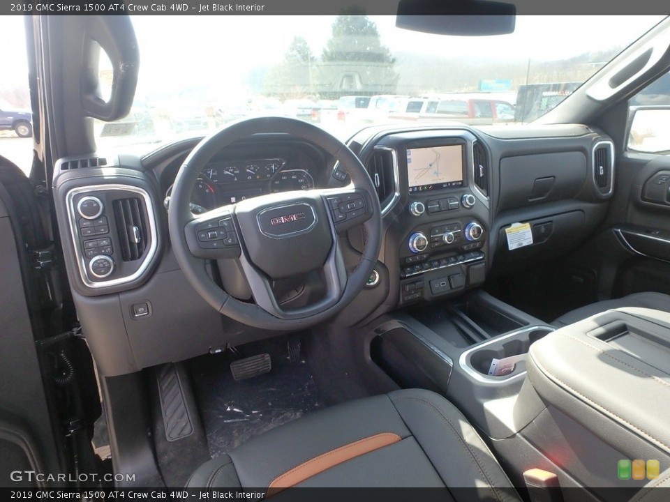 Jet Black Interior Photo for the 2019 GMC Sierra 1500 AT4 Crew Cab 4WD #132341549