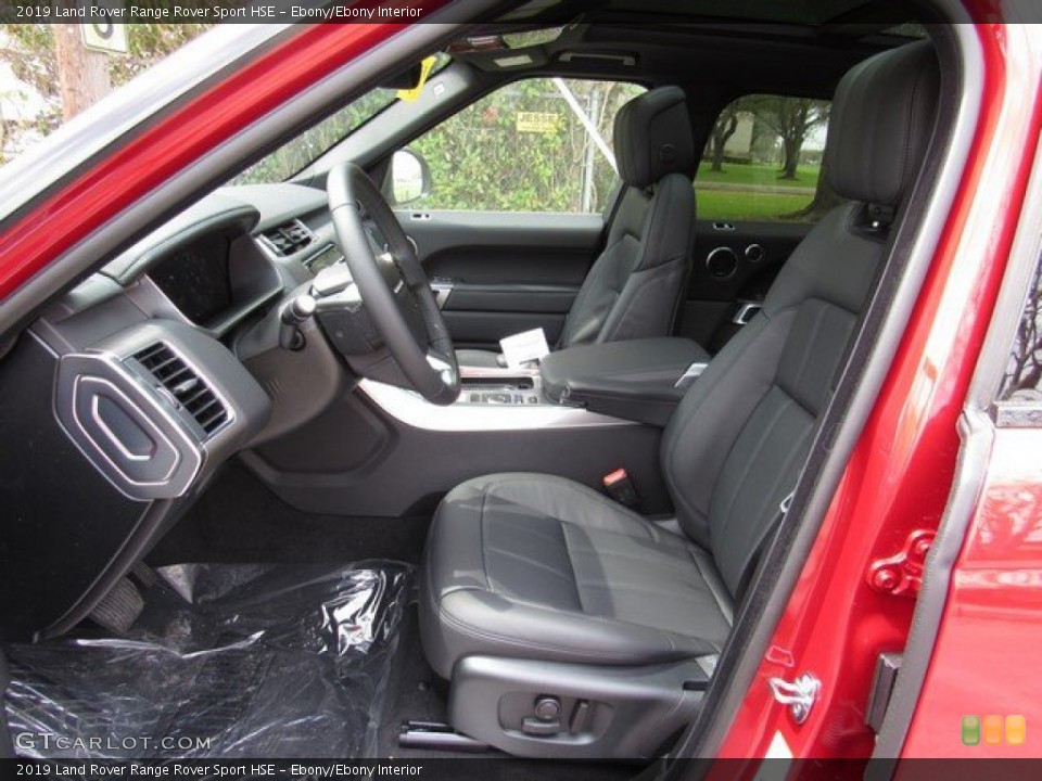 Ebony/Ebony Interior Front Seat for the 2019 Land Rover Range Rover Sport HSE #132348617