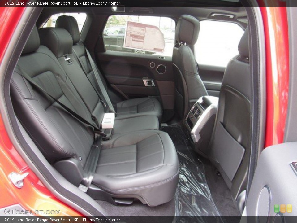 Ebony/Ebony Interior Rear Seat for the 2019 Land Rover Range Rover Sport HSE #132349079