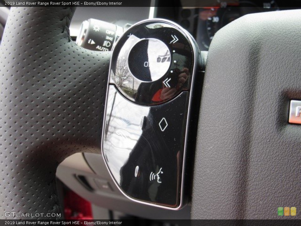 Ebony/Ebony Interior Steering Wheel for the 2019 Land Rover Range Rover Sport HSE #132349301