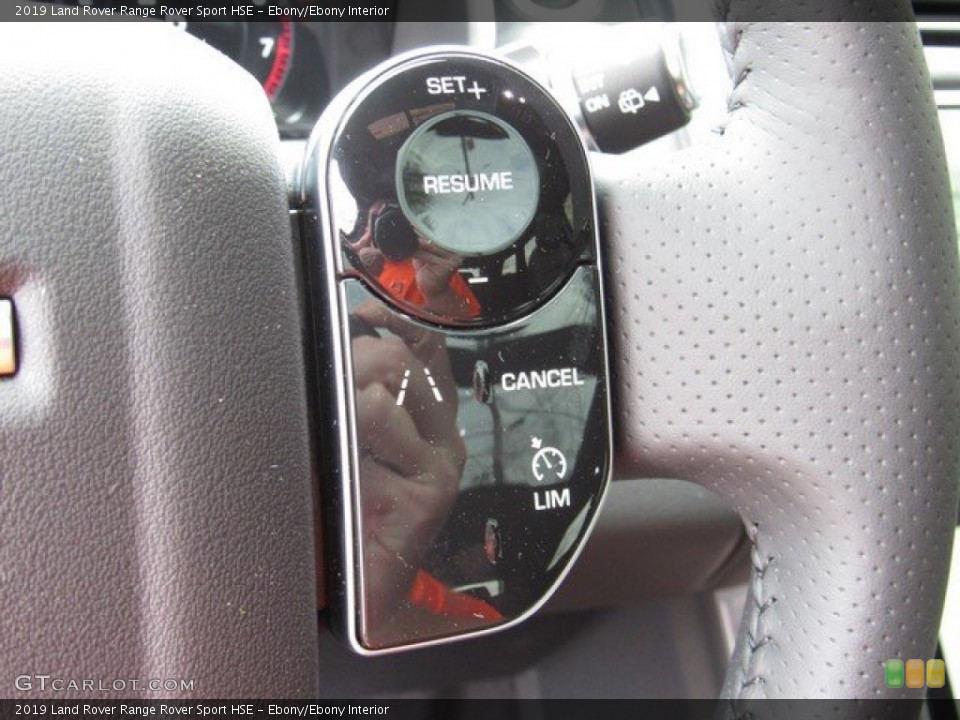Ebony/Ebony Interior Steering Wheel for the 2019 Land Rover Range Rover Sport HSE #132349328