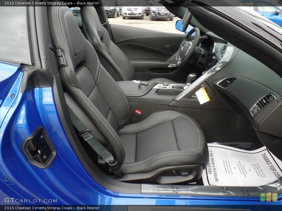 Black Interior Front Seat for the 2019 Chevrolet Corvette Stingray Coupe #132351959