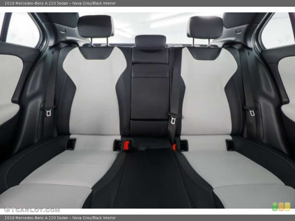 Neva Grey/Black Interior Rear Seat for the 2019 Mercedes-Benz A 220 Sedan #132356786