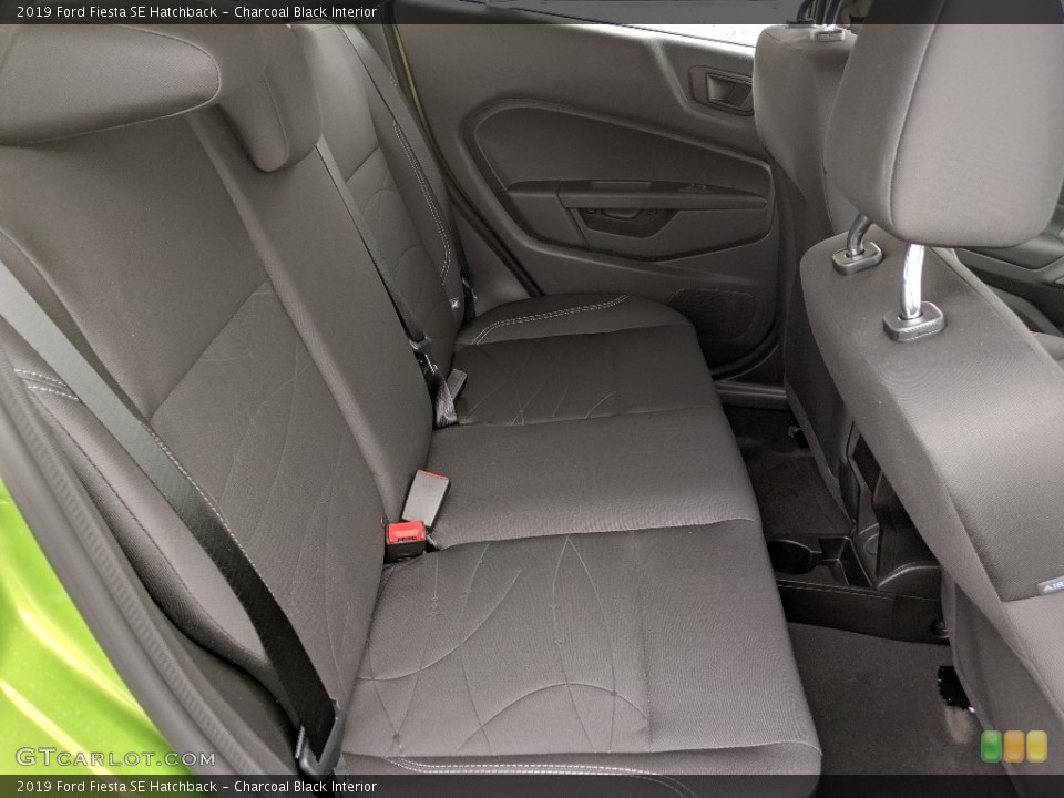 Charcoal Black Interior Rear Seat for the 2019 Ford Fiesta SE Hatchback #132356912