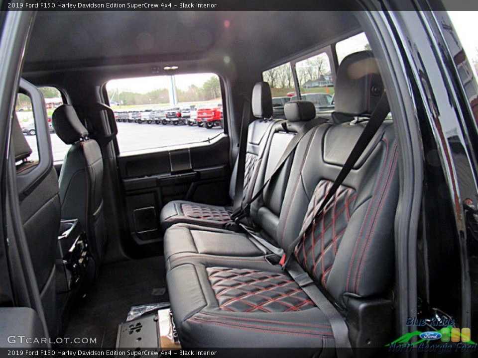 Black Interior Rear Seat for the 2019 Ford F150 Harley Davidson Edition SuperCrew 4x4 #132359072