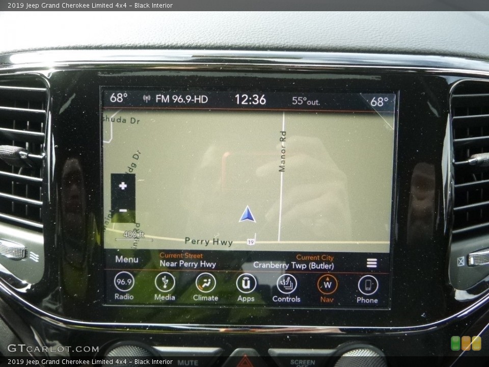 Black Interior Navigation for the 2019 Jeep Grand Cherokee Limited 4x4 #132360047