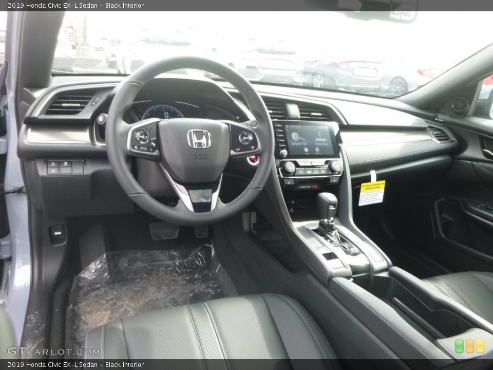 Black Interior Photo for the 2019 Honda Civic EX-L Sedan #132366712