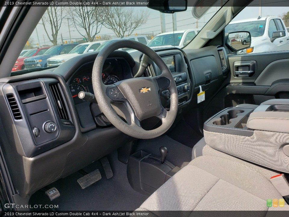 Dark Ash/Jet Black Interior Photo for the 2019 Chevrolet Silverado LD Custom Double Cab 4x4 #132367417