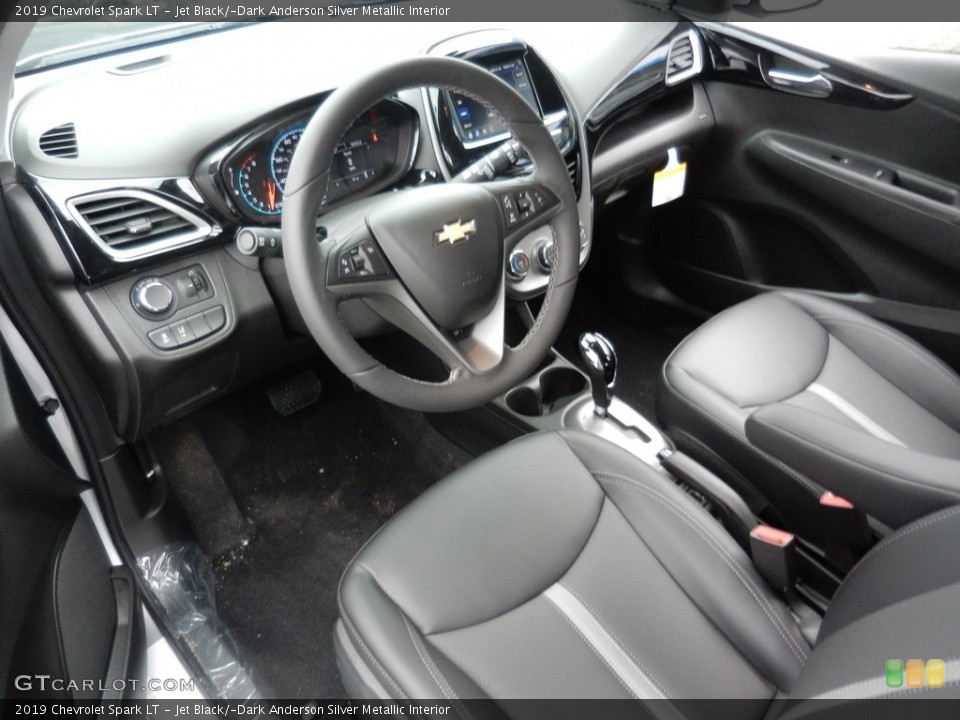 Jet Black/­Dark Anderson Silver Metallic Interior Photo for the 2019 Chevrolet Spark LT #132370216
