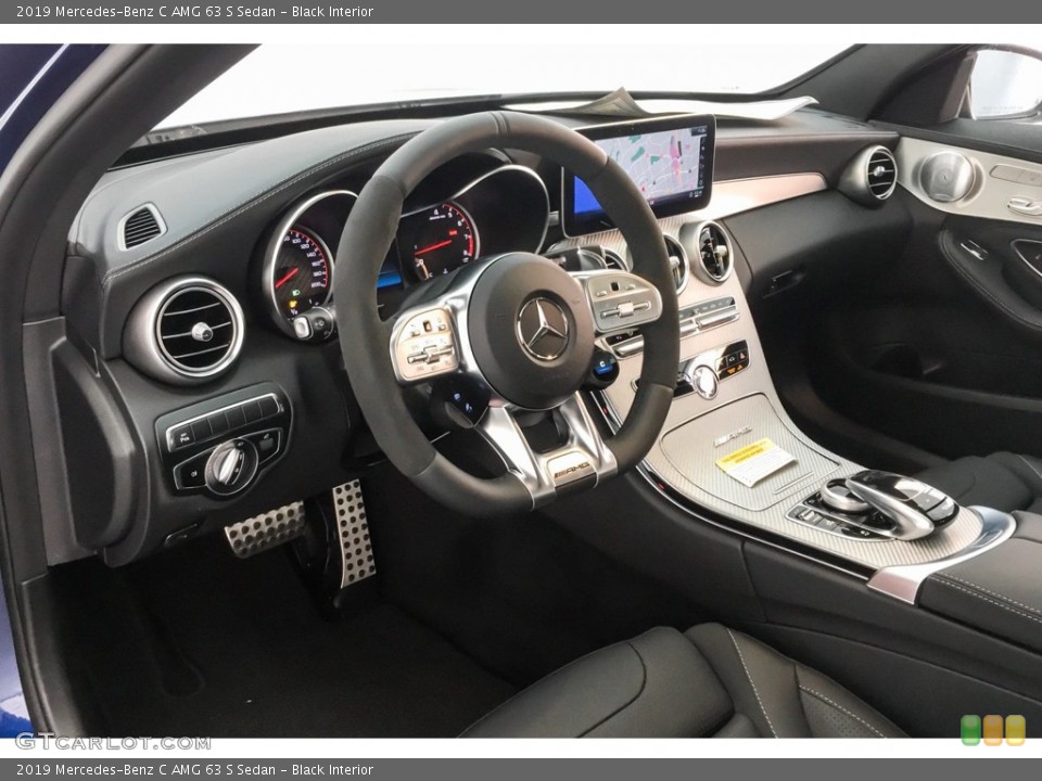 Black Interior Dashboard for the 2019 Mercedes-Benz C AMG 63 S Sedan #132397033