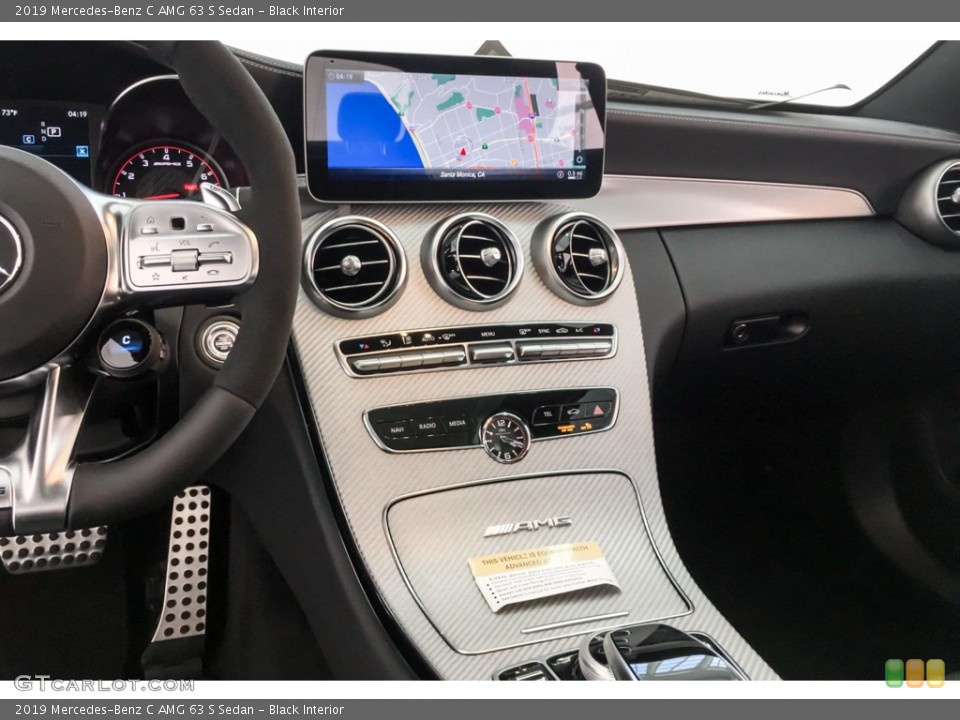 Black Interior Controls for the 2019 Mercedes-Benz C AMG 63 S Sedan #132397108