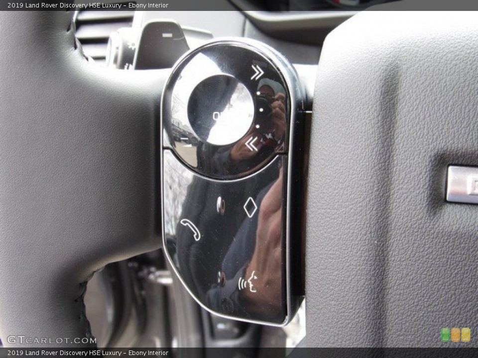 Ebony Interior Steering Wheel for the 2019 Land Rover Discovery HSE Luxury #132431103