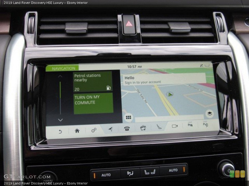 Ebony Interior Navigation for the 2019 Land Rover Discovery HSE Luxury #132431184