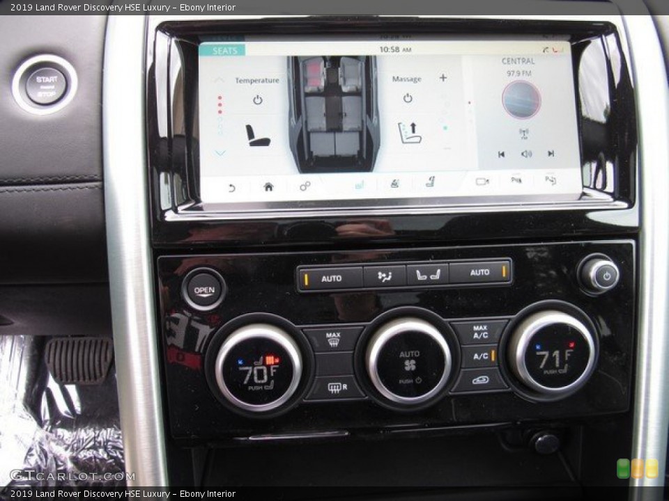 Ebony Interior Controls For The 2019 Land Rover Discovery