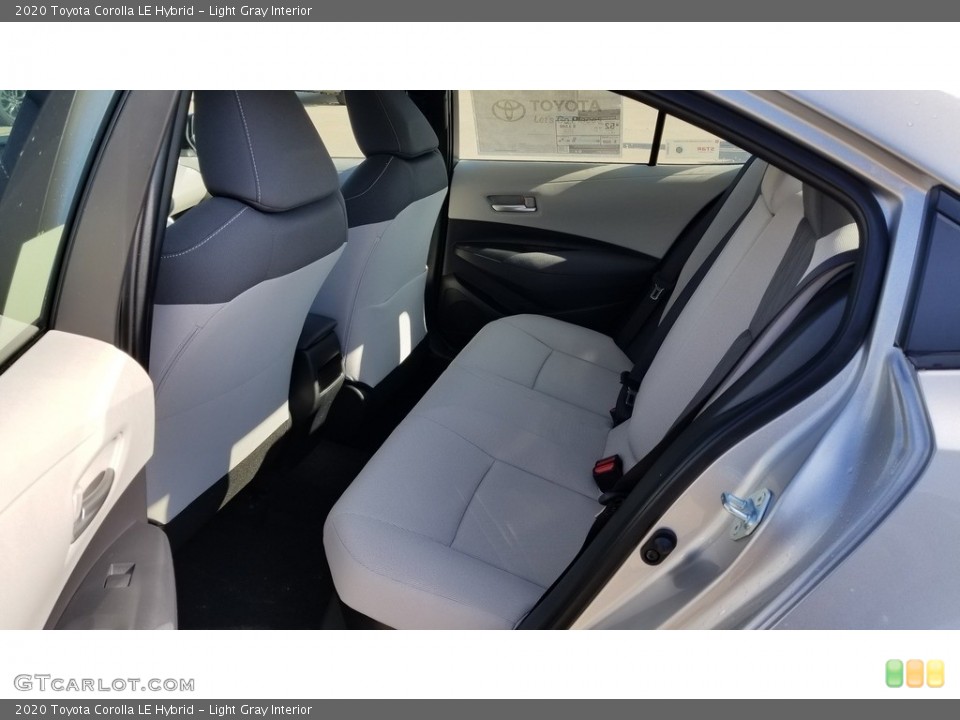 Light Gray Interior Rear Seat for the 2020 Toyota Corolla LE Hybrid #132448872