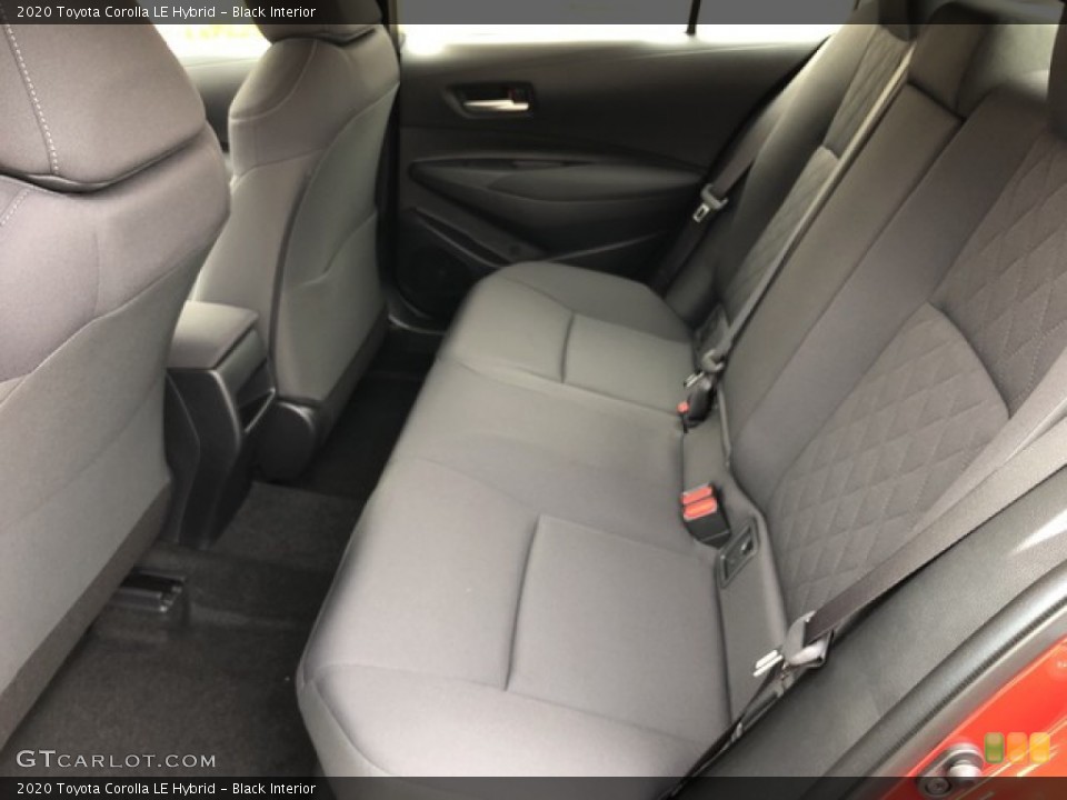 Black Interior Rear Seat for the 2020 Toyota Corolla LE Hybrid #132457666