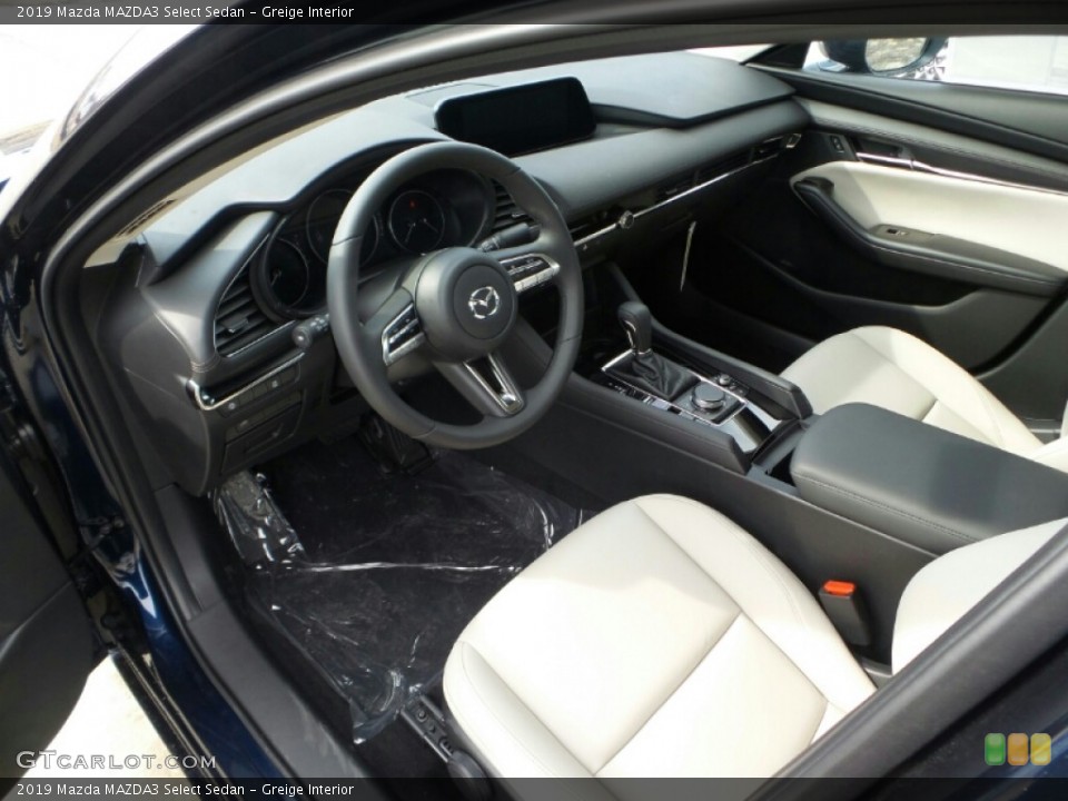Greige Interior Photo for the 2019 Mazda MAZDA3 Select Sedan #132468047