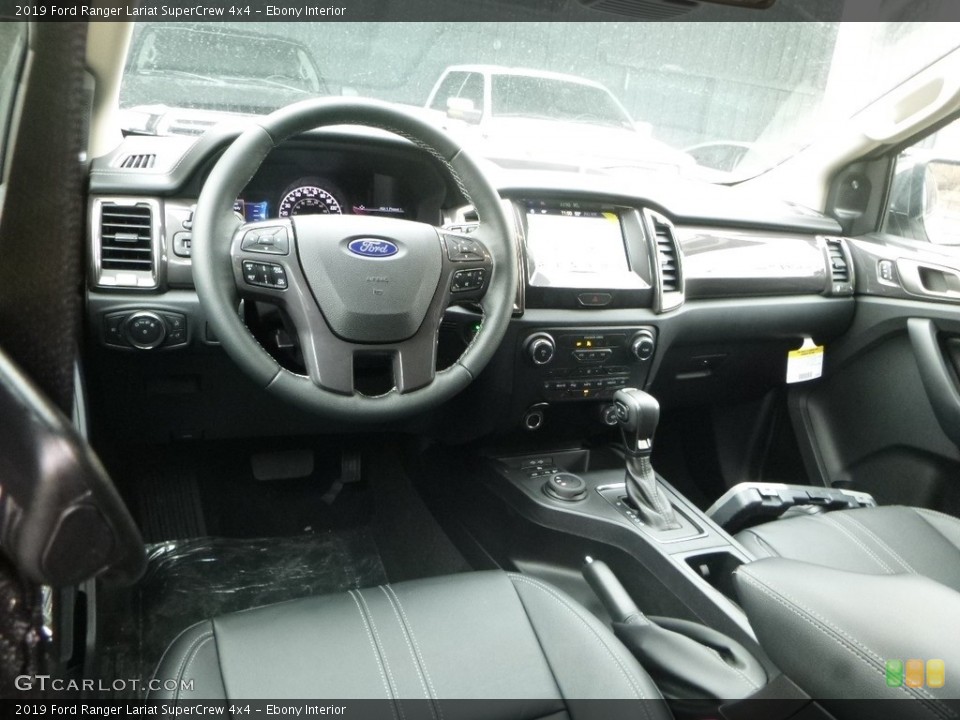 Ebony Interior Photo for the 2019 Ford Ranger Lariat SuperCrew 4x4 #132478389