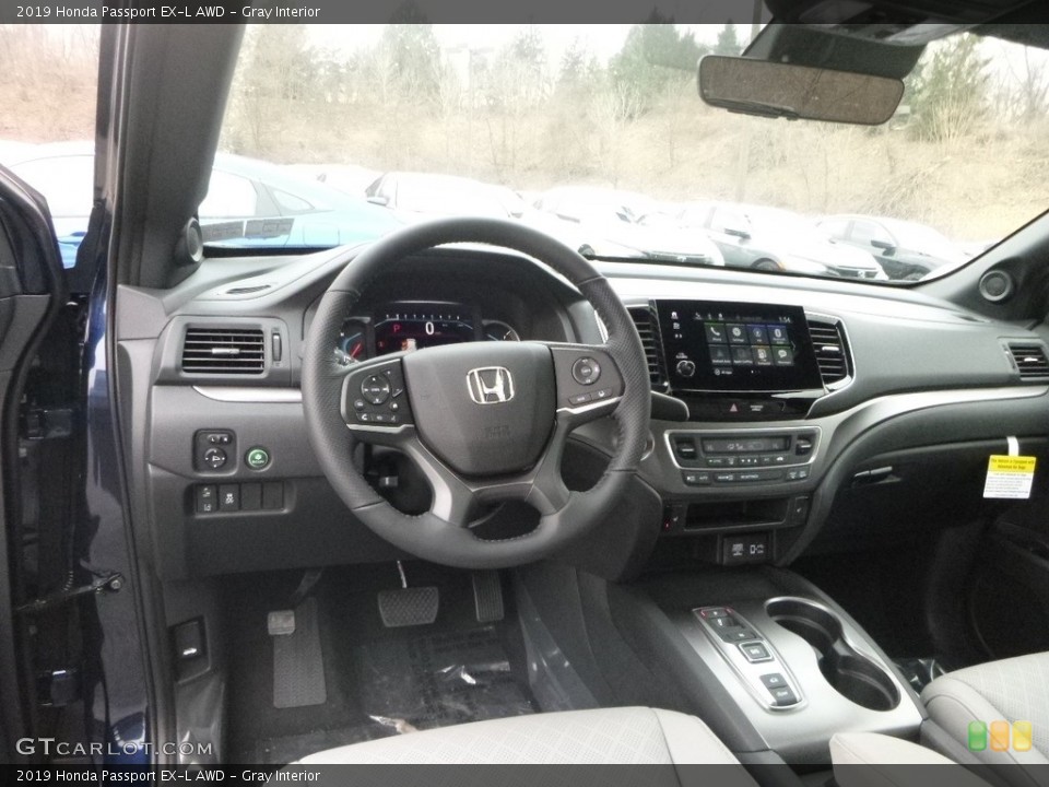 Gray Interior Dashboard for the 2019 Honda Passport EX-L AWD #132481043