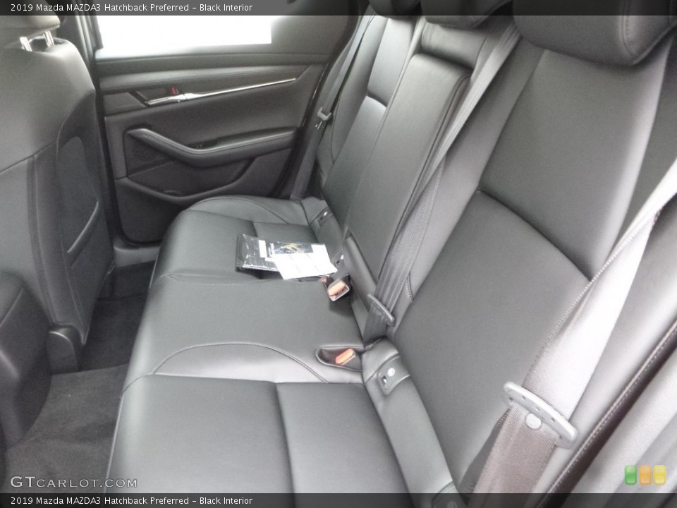 Black Interior Rear Seat for the 2019 Mazda MAZDA3 Hatchback Preferred #132482748