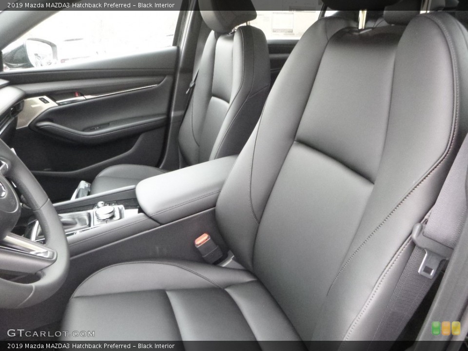 Black Interior Front Seat for the 2019 Mazda MAZDA3 Hatchback Preferred #132482793