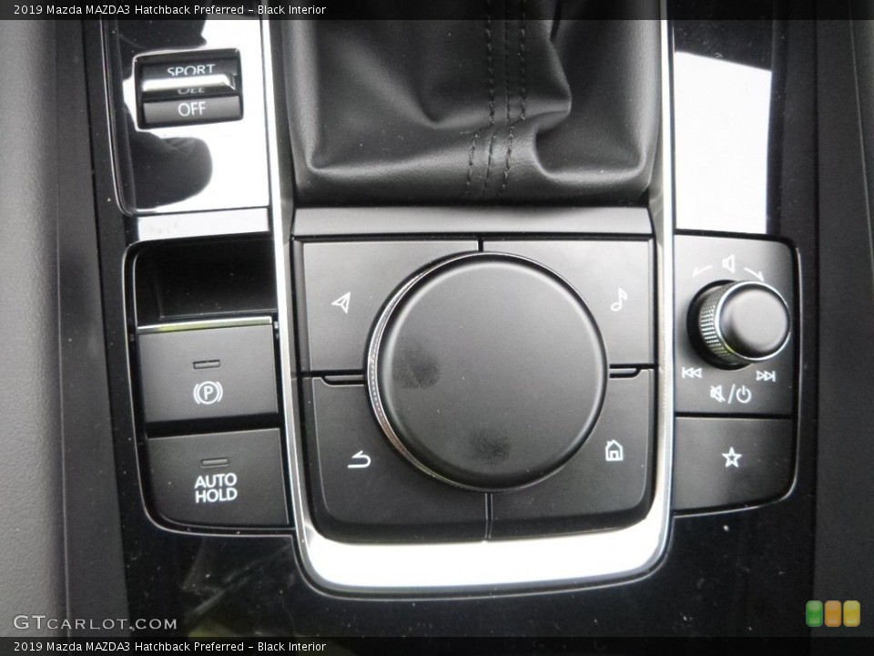 Black Interior Controls for the 2019 Mazda MAZDA3 Hatchback Preferred #132482841