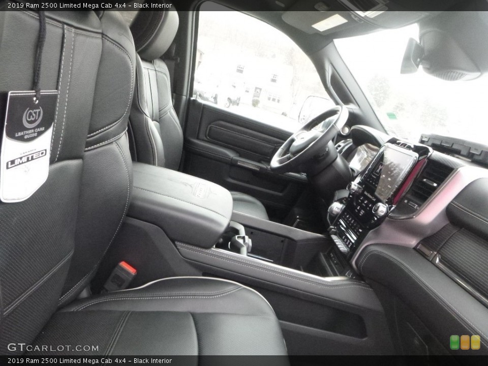 Black Interior Front Seat for the 2019 Ram 2500 Limited Mega Cab 4x4 #132511944