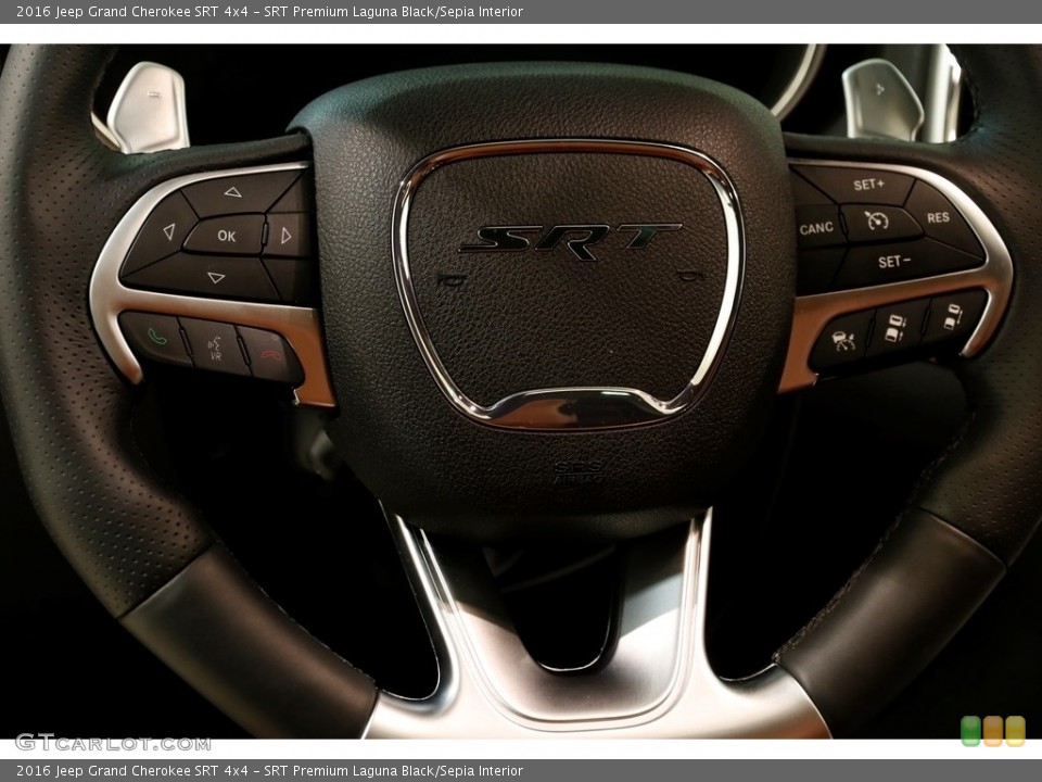 SRT Premium Laguna Black/Sepia Interior Steering Wheel for the 2016 Jeep Grand Cherokee SRT 4x4 #132523597