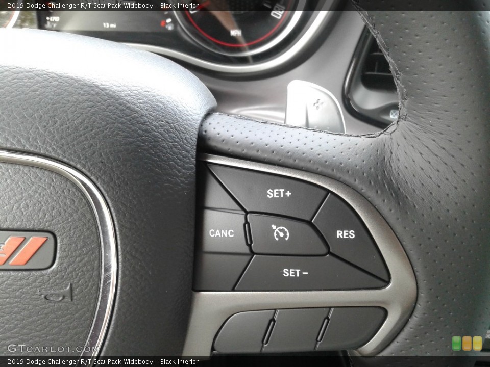 Black Interior Steering Wheel for the 2019 Dodge Challenger R/T Scat Pack Widebody #132530014
