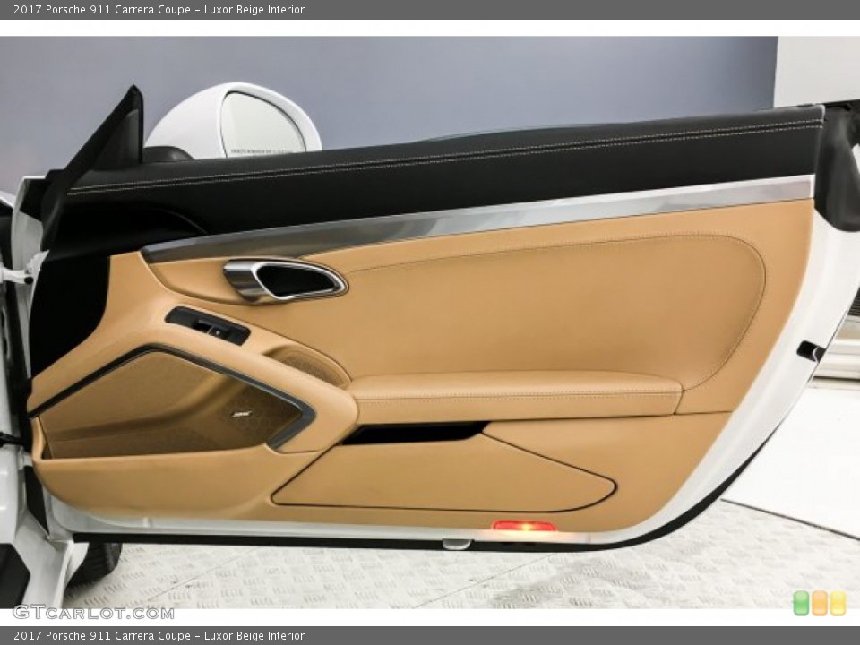 Luxor Beige Interior Door Panel for the 2017 Porsche 911 Carrera Coupe #132533929