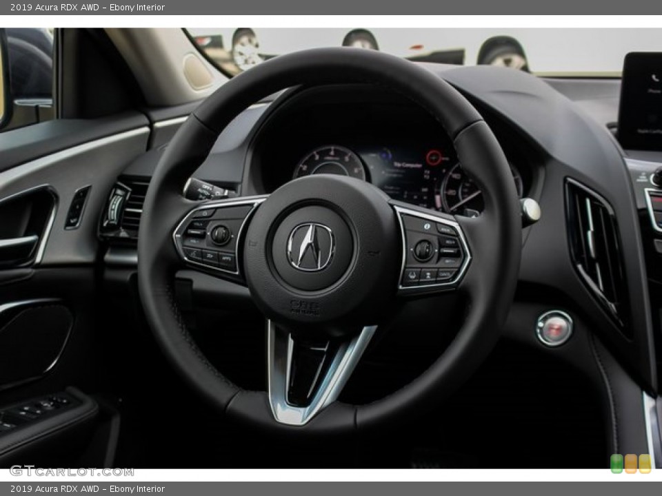 Ebony Interior Steering Wheel for the 2019 Acura RDX AWD #132535051