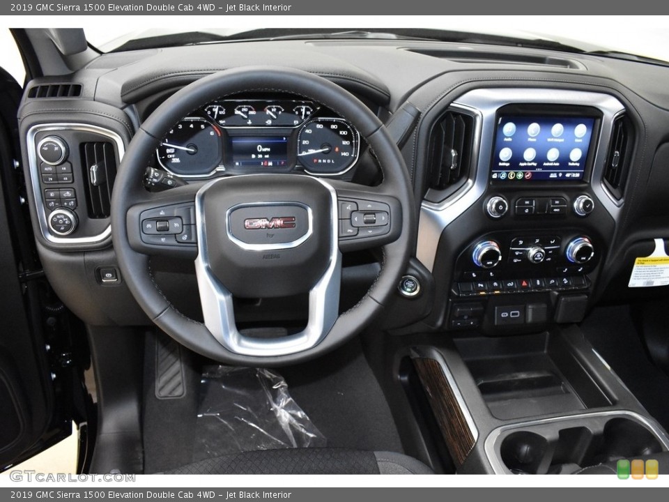 Jet Black Interior Dashboard for the 2019 GMC Sierra 1500 Elevation Double Cab 4WD #132539781