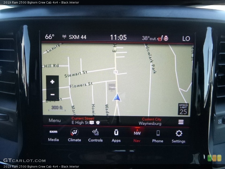 Black Interior Navigation for the 2019 Ram 2500 Bighorn Crew Cab 4x4 #132547158