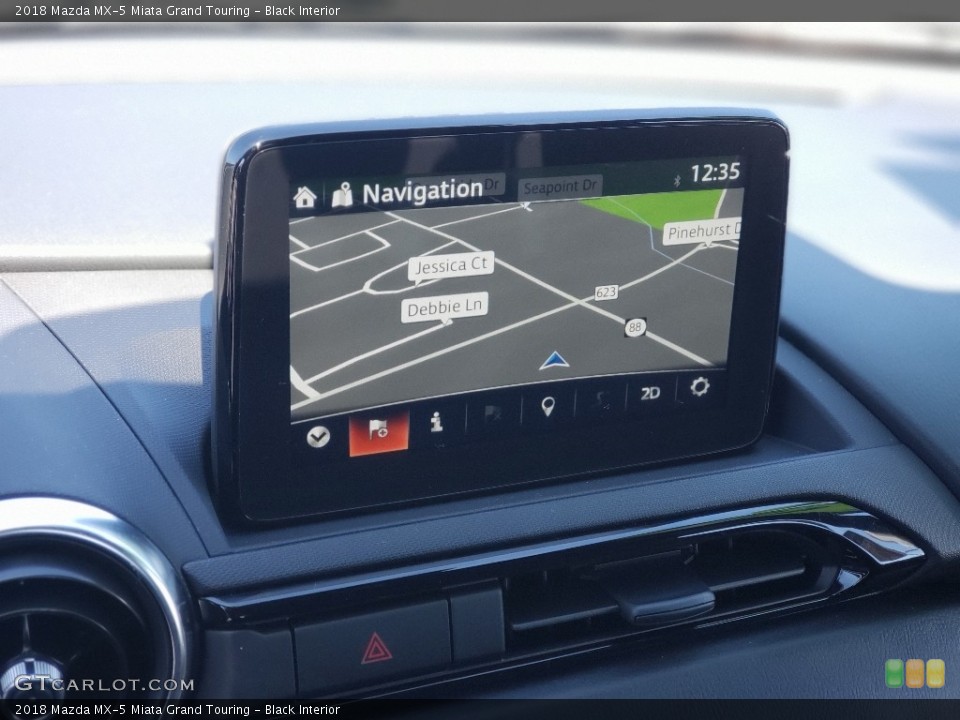 Black Interior Navigation for the 2018 Mazda MX-5 Miata Grand Touring #132551802