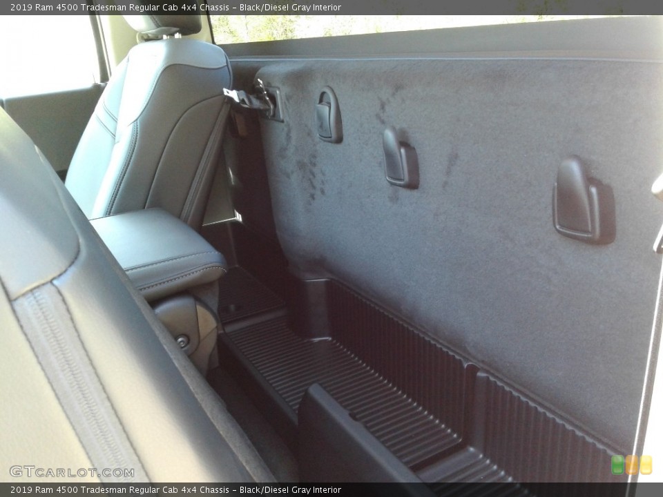 Black/Diesel Gray Interior Rear Seat for the 2019 Ram 4500 Tradesman Regular Cab 4x4 Chassis #132567965