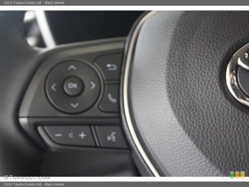 Black Interior Steering Wheel for the 2020 Toyota Corolla XLE #132601702