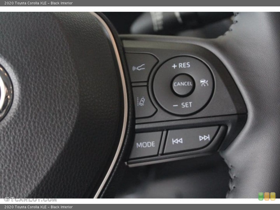 Black Interior Steering Wheel for the 2020 Toyota Corolla XLE #132601720