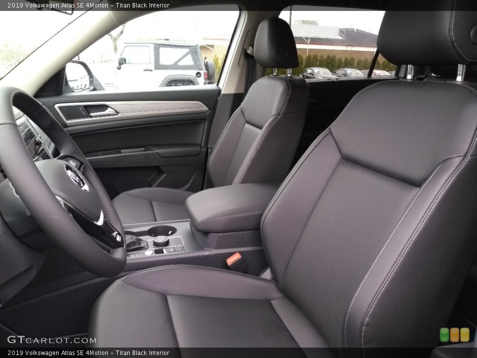 Titan Black Interior Front Seat for the 2019 Volkswagen Atlas SE 4Motion #132614882
