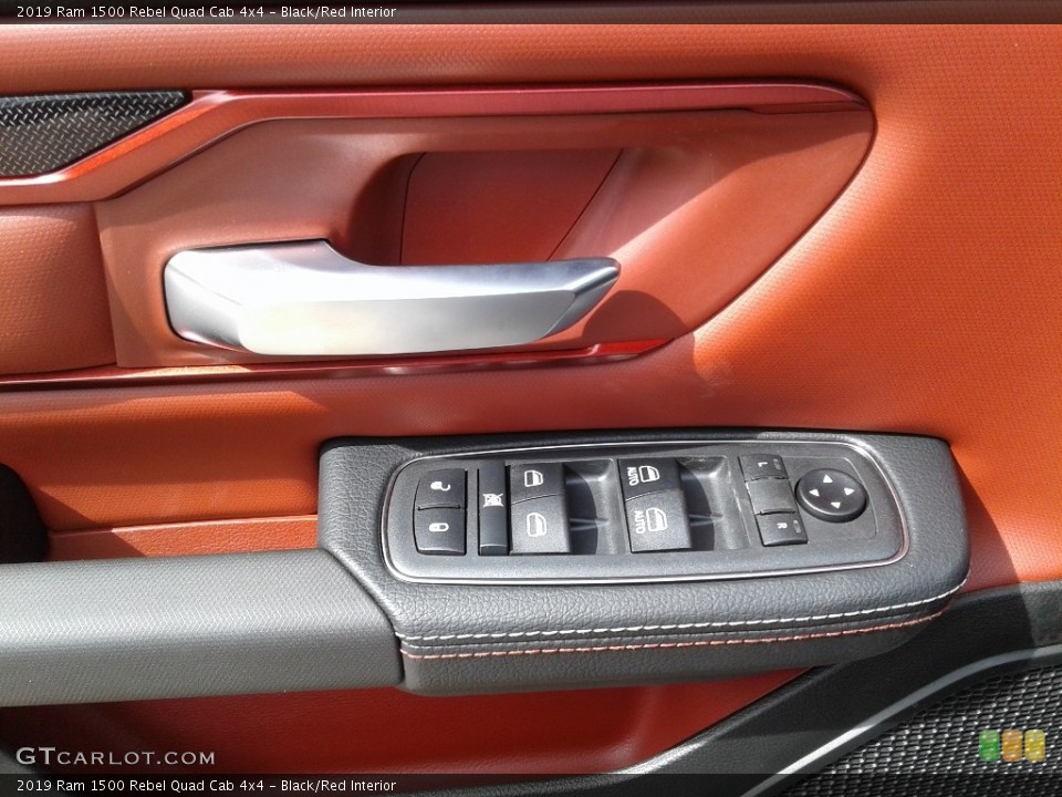 Black/Red Interior Controls for the 2019 Ram 1500 Rebel Quad Cab 4x4 #132617720