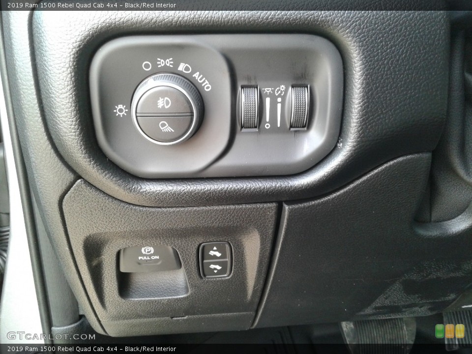Black/Red Interior Controls for the 2019 Ram 1500 Rebel Quad Cab 4x4 #132617876
