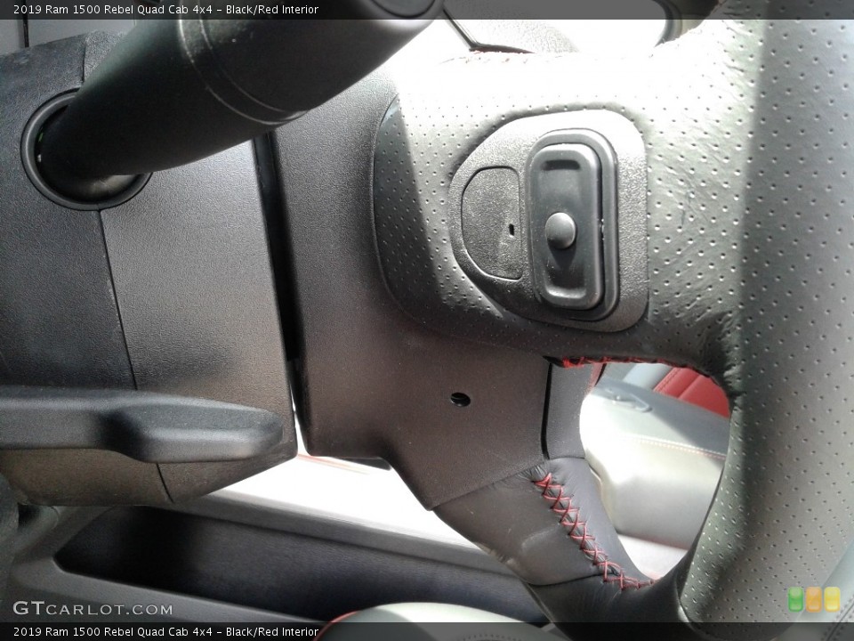 Black/Red Interior Controls for the 2019 Ram 1500 Rebel Quad Cab 4x4 #132617909