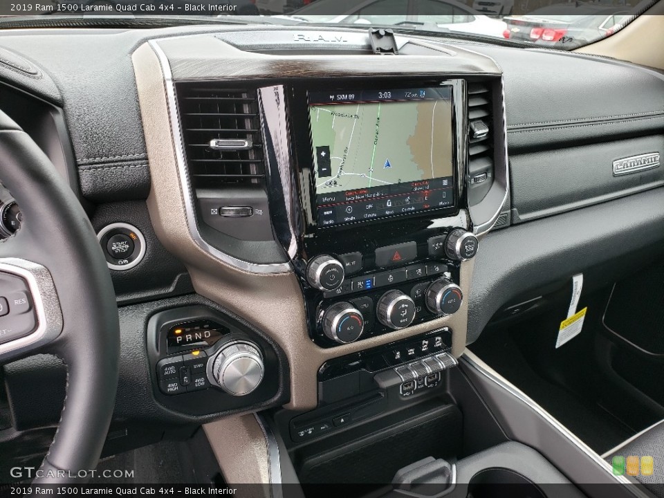 Black Interior Controls for the 2019 Ram 1500 Laramie Quad Cab 4x4 #132626525