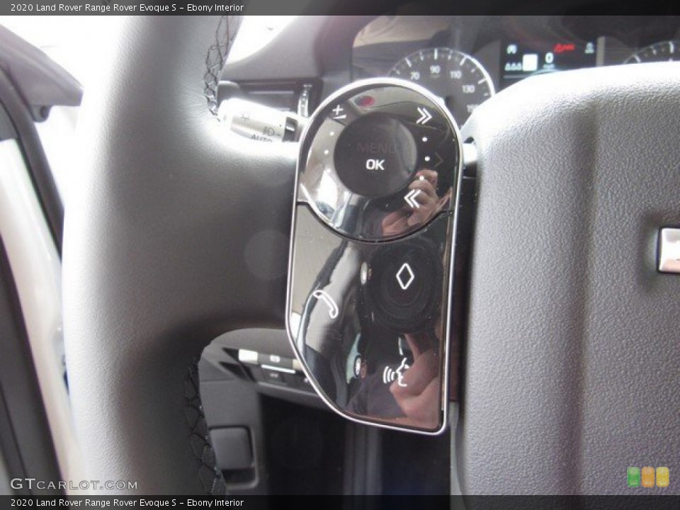 Ebony Interior Steering Wheel for the 2020 Land Rover Range Rover Evoque S #132635791