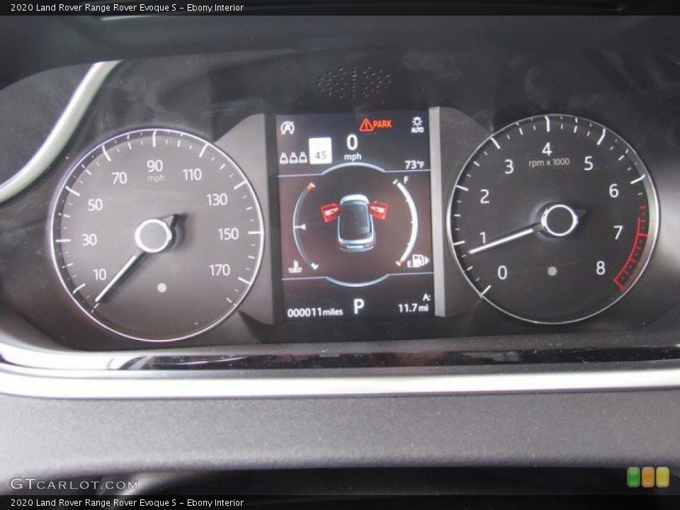 Ebony Interior Gauges for the 2020 Land Rover Range Rover Evoque S #132635831