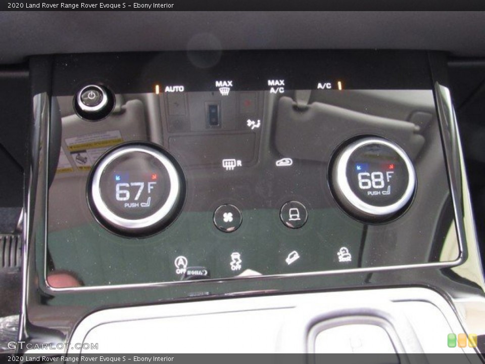 Ebony Interior Controls for the 2020 Land Rover Range Rover Evoque S #132635969