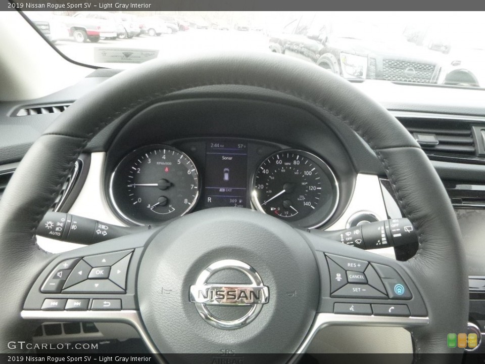 Light Gray Interior Steering Wheel for the 2019 Nissan Rogue Sport SV #132663207