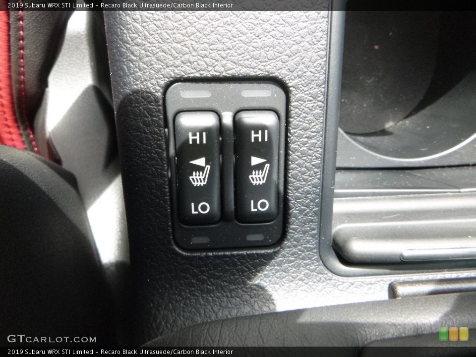 Recaro Black Ultrasuede/Carbon Black Interior Controls for the 2019 Subaru WRX STI Limited #132664062
